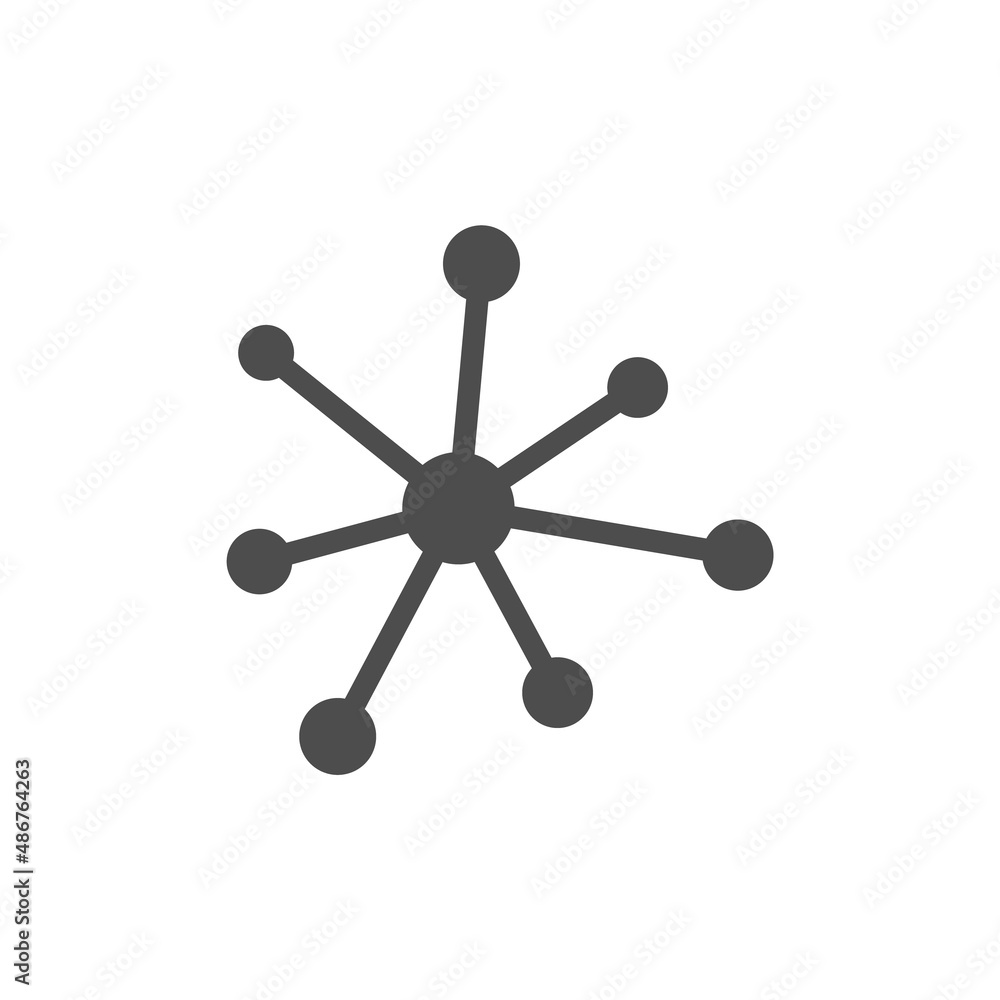 Poster artificial intelligence silhouette vector icon isolated on white. cyber technologies icon for web, m
