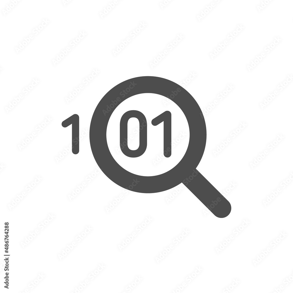 Poster artificial intelligence silhouette vector icon isolated on white. cyber technologies icon for web, m