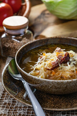 Traditional cabbage soup.