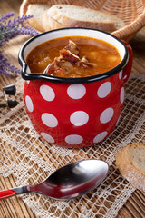 Traditional cabbage soup.