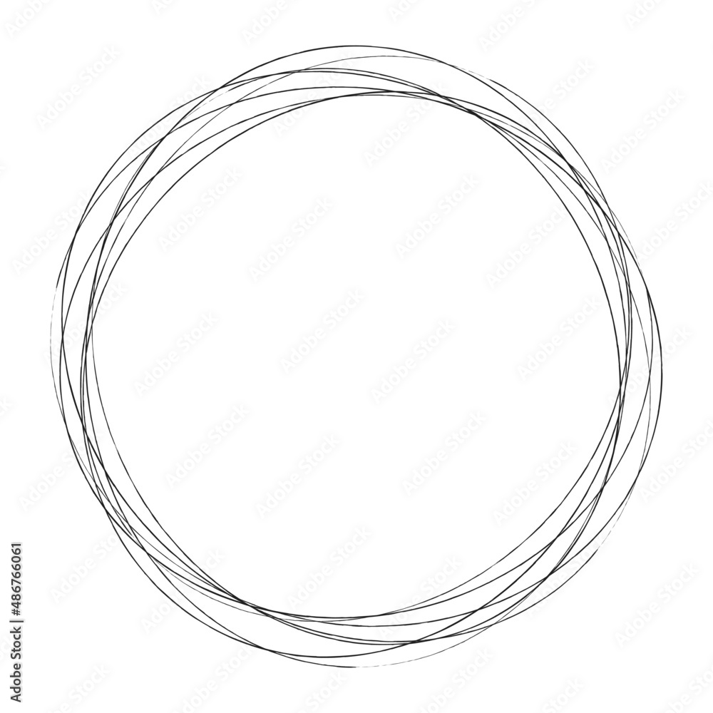 Fototapete abstract random circles geometric circular element