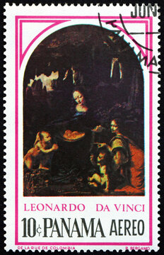 Postage stamp Panama 1966 Madonna of the Rocky Grotto