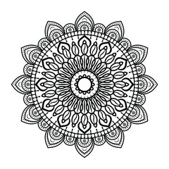 Mandalas for coloring book. Decorative round ornaments. Unusual flower shape. Oriental vector, Anti-stress therapy patterns. Weave design elements. Yoga logos Vector.
