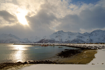 view of the sea from the mountain