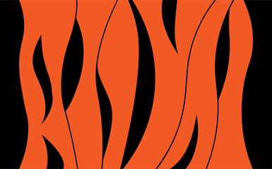 2022 Lunar New Year. Hand drawn vector illustration. Flat design. Concept for holiday card, poster, banner, decor