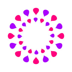 abstract modern symbol flat element