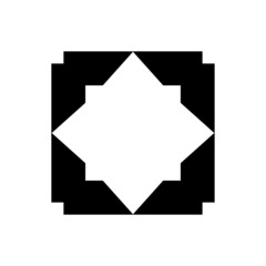 abstract modern symbol flat element