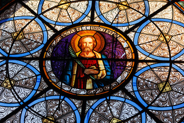 Church window in Sauveterre de Rouerge