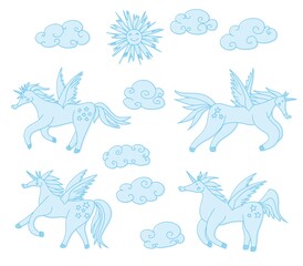 horses with wings pegasus and unicorns compilation