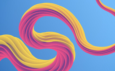 abstract colorful gradient line on bright background