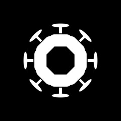 abstract modern symbol flat technology