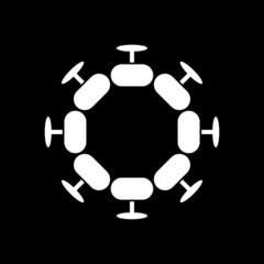 abstract modern symbol flat technology