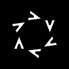 abstract modern symbol flat technology