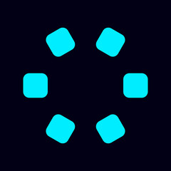 abstract modern symbol flat technology