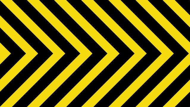 Slowly moving warning caution tape. Animation of seamless loop.