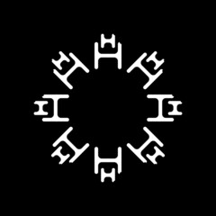 abstract modern symbol flat technology