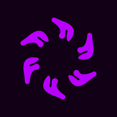 abstract modern symbol flat technology