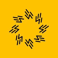 abstract modern symbol flat technology