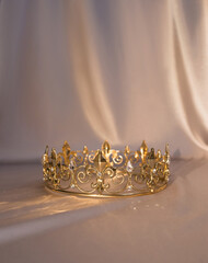 Luxury golden crown, vintage. Success. © Elina Leonova