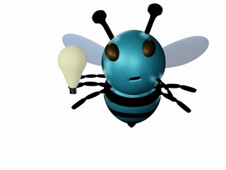 Blue Bee and Idea