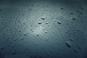 Water drops on surface