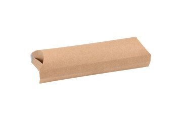 Packaging for food from paper on a white background
