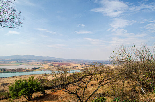 Laguna desde el mirador de Teuchitlan, Jalisco, M&eacute;xico.