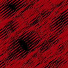 Abstract illustration for design. Black and red stripes, spots.