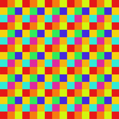 The 90s colorful vector illustration. The 90s creative seamless pattern. 90s nostalgia. 90s aesthetic.