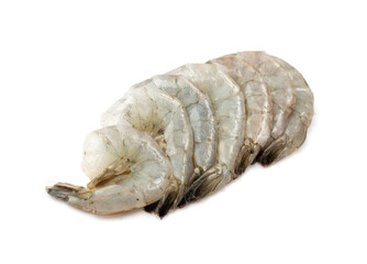 Fresh Shrimp Tails Isolated