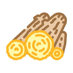 timber wooden material color icon vector. timber wooden material sign. isolated symbol illustration