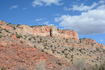 Fototapeta na wymiar Verde Canyon Abstract - Northern Arizona