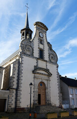 Fototapeta na wymiar The church Saint-Pierre de Maintenon is of baroque style and was built in 12th century. France.