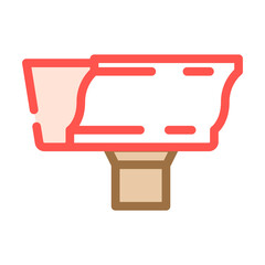 gutters and downspouts color icon vector. gutters and downspouts sign. isolated symbol illustration