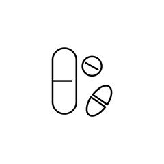 supplements icons symbol vector elements for infographic web 