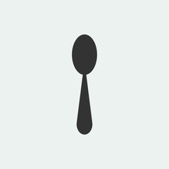 Spoon vector icon illustration sign