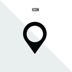 Location pin vector icon illustration sign