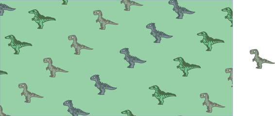 pattern with dinosaurs