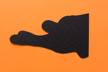 digit shape on orange