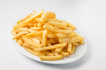 French fries served on a plate
