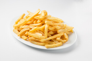 French fries served on a plate

