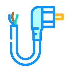 power cables color icon vector. power cables sign. isolated symbol illustration