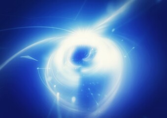 テクノロジーの概念で光が渦巻く抽象的な背景