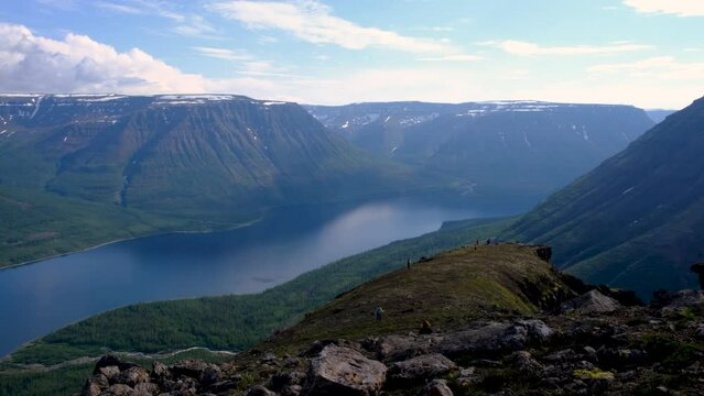 Panorama view at Putorana plateau