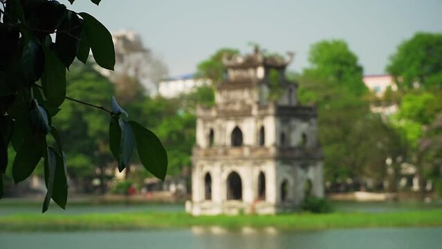 Vietnam - Hanoi - Hoan Kiem Lake, Turtle Tower 2