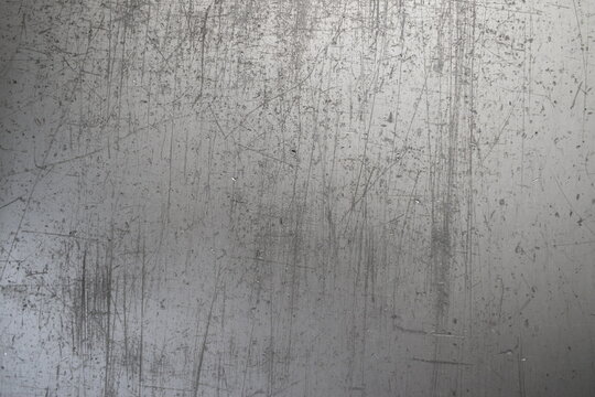 Unfinished Steel Aluminum with Scratches and Rust Metal Sheet Texture