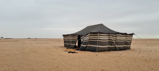 Bedouin tent in Saudi Arabia - obrazy, fototapety, plakaty