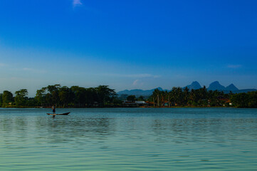 boats on the lake