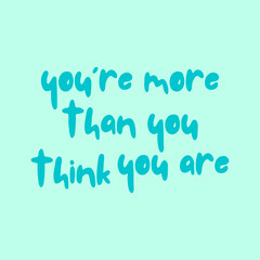 vector themed typography think concept