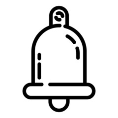 Obraz premium Handbell Flat Icon Isolated On White Background